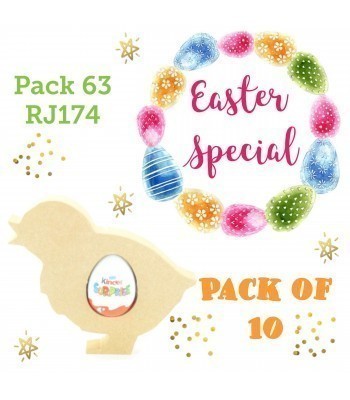 Special Offer 18mm Freestanding Easter Chick KINDER EGG Holder - Pack of 10